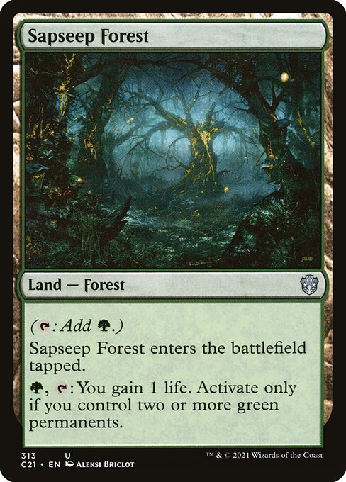 Sapseep Forest - Commander 2021 Magic card