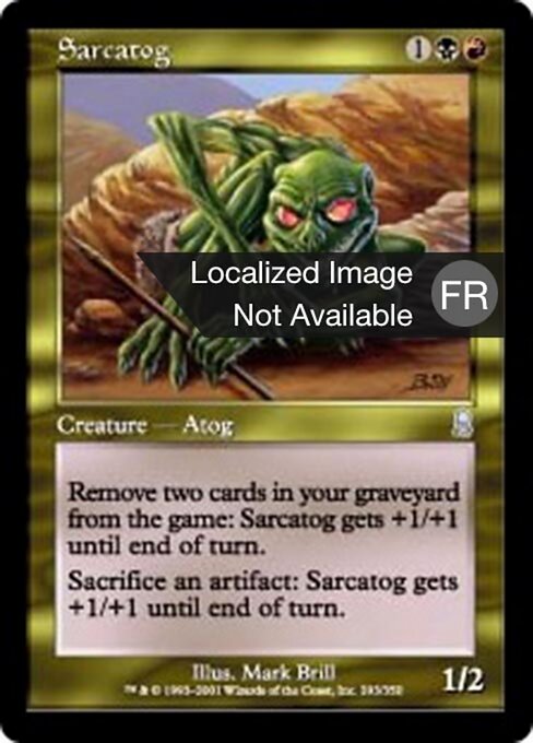 Sarcatog - Odyssey (#293) - Illustrated by Mark Brill - Magic: The Gathering Card