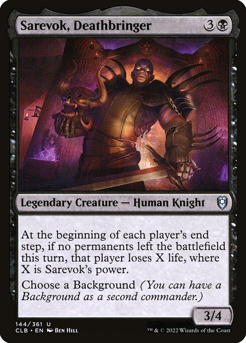Sarevok, Deathbringer - Commander Legends: Battle for Baldur's Gate Magic card