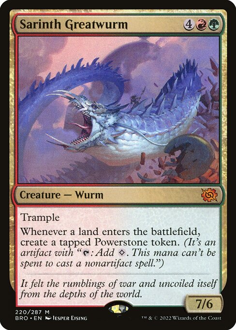 Sarinth Greatwurm - The Brothers' War Magic card