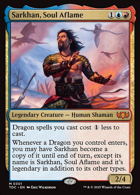 Sarkhan, Soul Aflame - Tarkir: Dragonstorm Commander Magic card