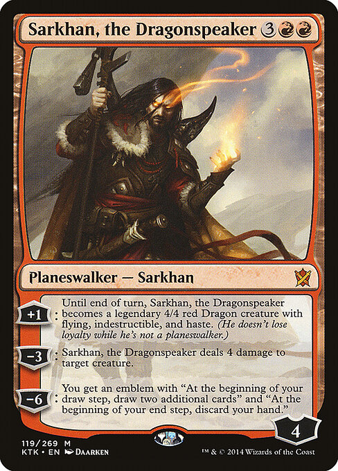 Sarkhan, the Dragonspeaker - Khans of Tarkir Magic card