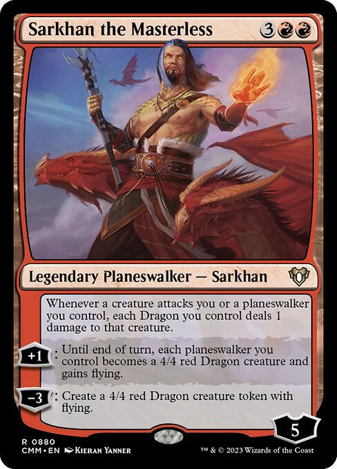 Sarkhan the Masterless - Commander Masters Magic card