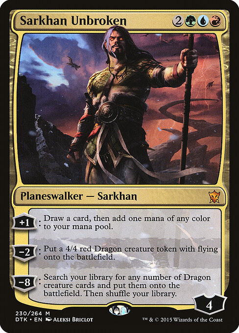 Sarkhan Unbroken - Dragons of Tarkir Magic card