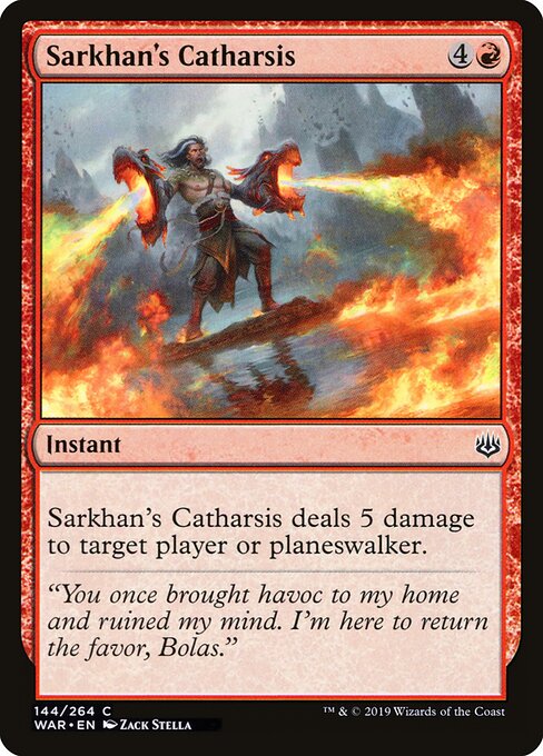 Sarkhan's Catharsis - War of the Spark Magic card