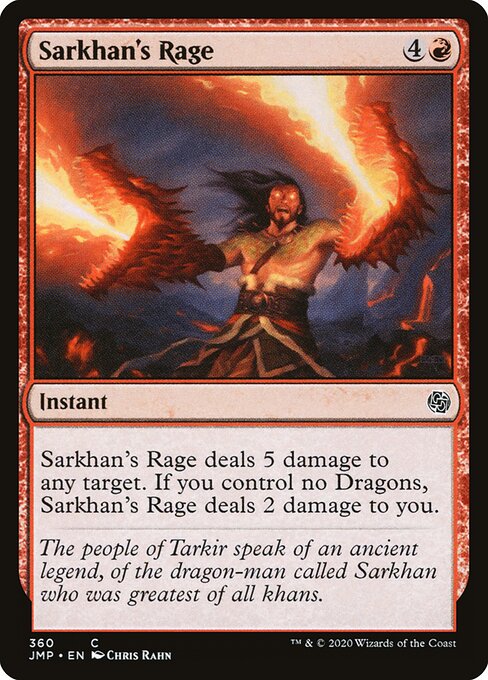 Sarkhan's Rage - Jumpstart Magic card