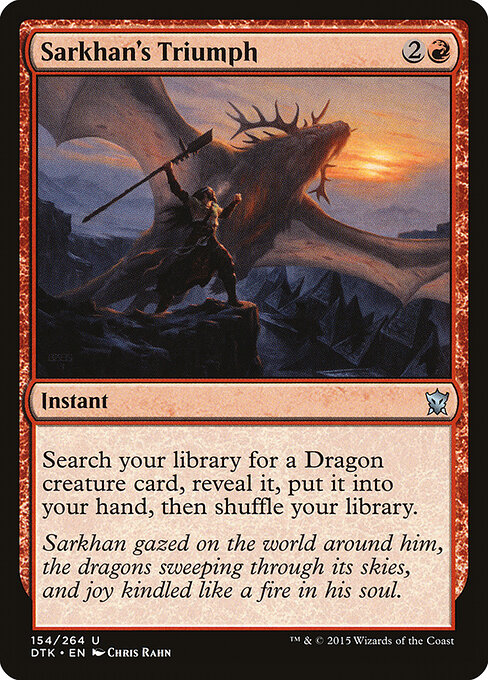 Sarkhan's Triumph - Dragons of Tarkir Magic card