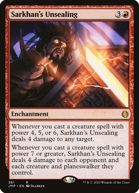 Sarkhan's Unsealing - Jumpstart Magic card
