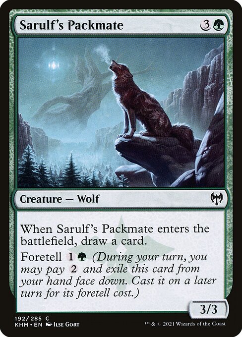 Sarulf's Packmate - Kaldheim Magic card