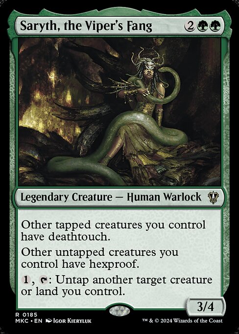 Saryth, the Viper's Fang - Murders at Karlov Manor Commander Magic card
