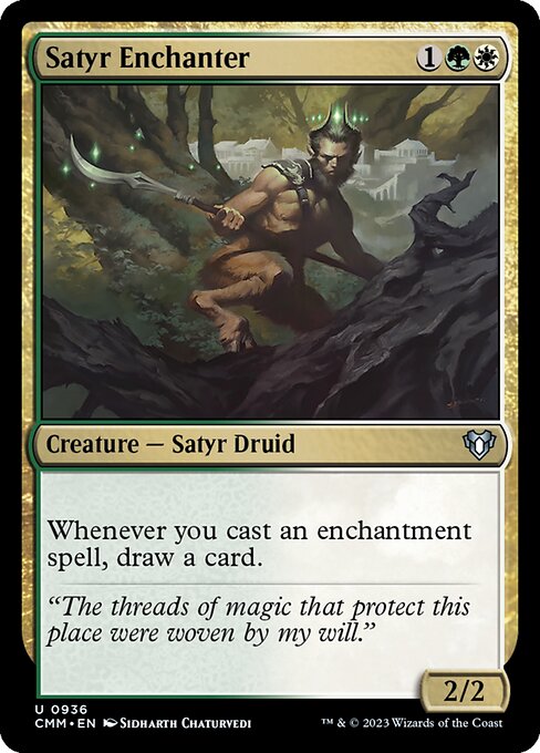 Satyr Enchanter - Commander Masters Magic card