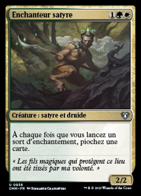 Satyr Enchanter - The List (#M19-223) - Illustrated by Sidharth Chaturvedi - Magic: The Gathering Card