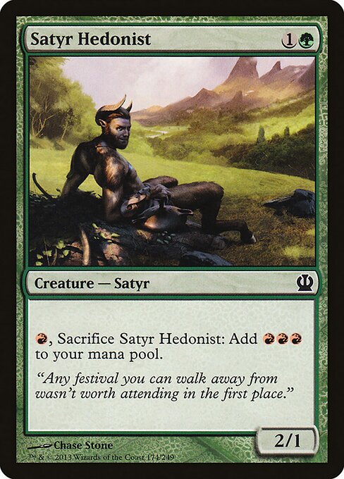Satyr Hedonist - Theros Magic card