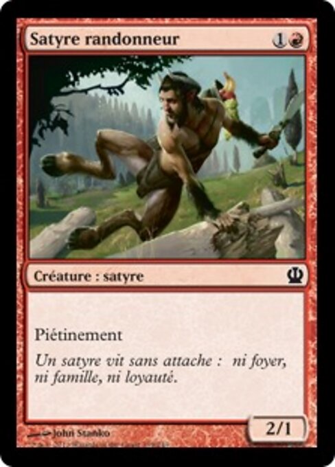Umherstreifender Satyr (Satyr Rambler) - Theros (#139) - Illustrated by John Stanko - Magic: The Gathering Card