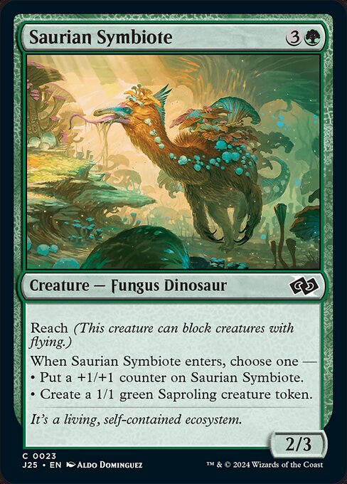 Saurian Symbiote - Foundations Jumpstart Magic card