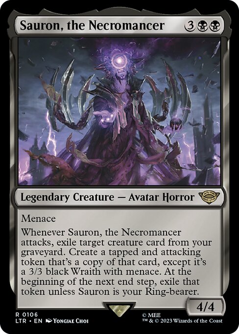 Sauron, the Necromancer - The Lord of the Rings: Tales of Middle-earth Magic card