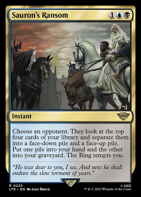Sauron's Ransom - The Lord of the Rings: Tales of Middle-earth Magic card