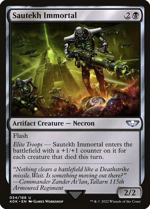 Sautekh Immortal - Warhammer 40,000 Commander Magic card