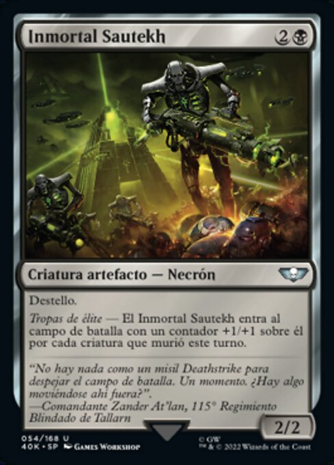 Inmortal Sautekh (Sautekh Immortal) - Warhammer 40,000 Commander (#54) - Illustrated by Games Workshop - Magic: The Gathering Card