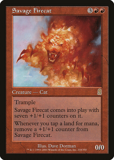 Savage Firecat - Odyssey Magic card