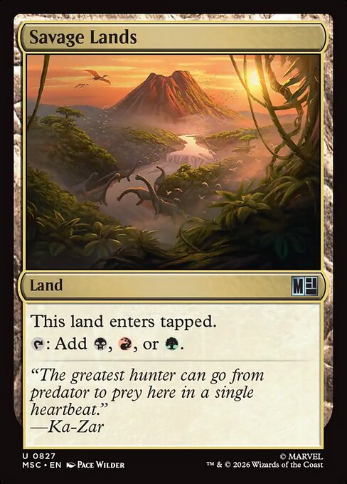 Savage Lands - Marvel Super Heroes Commander Magic card