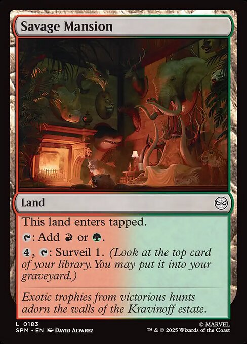 Savage Mansion - Marvel's Spider-Man Magic card