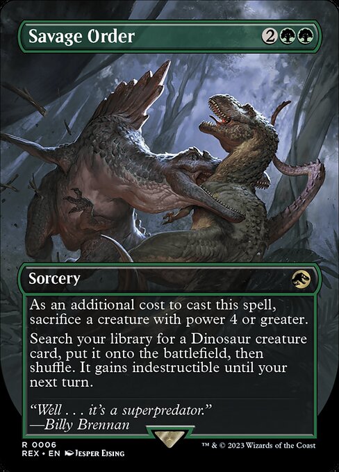 Savage Order - Jurassic World Collection Magic card