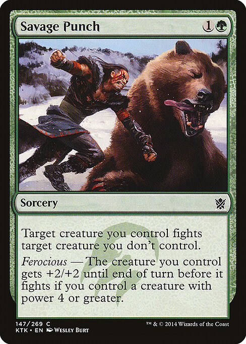 Savage Punch - Khans of Tarkir Magic card