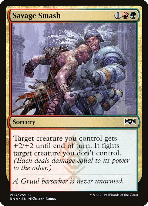 Savage Smash - Ravnica Allegiance Magic card