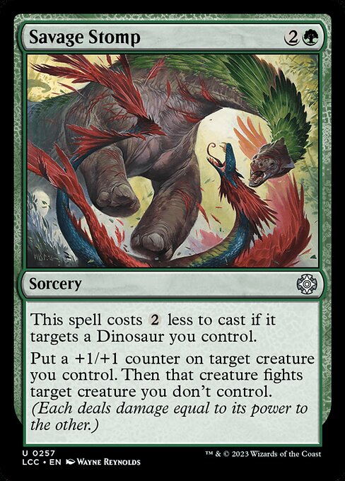 Savage Stomp - The Lost Caverns of Ixalan Commander Magic card
