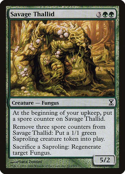 Savage Thallid - Time Spiral Magic card
