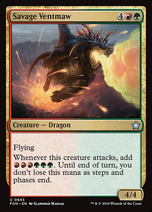 Savage Ventmaw - Foundations Magic card