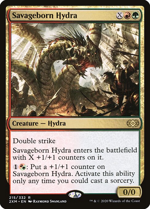Savageborn Hydra - Double Masters Magic card