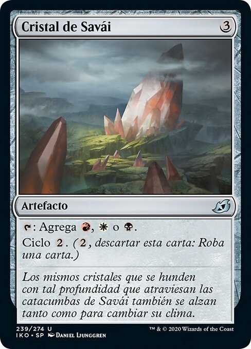 Cristal de Savai (Savai Crystal) - Ikoria: Lair of Behemoths (#239) - Illustrated by Daniel Ljunggren - Magic: The Gathering Card