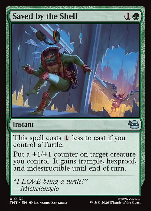 Saved by the Shell - Teenage Mutant Ninja Turtles Magic card