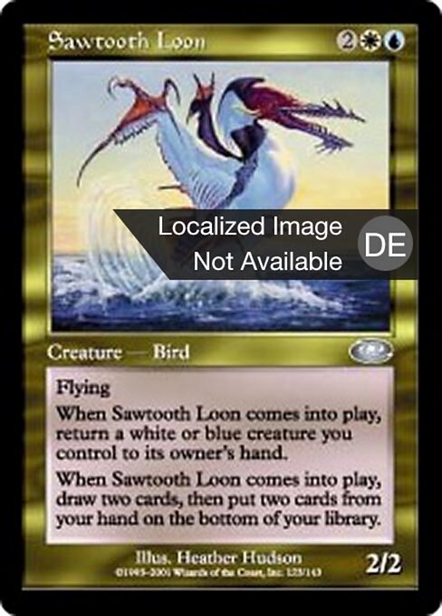 Huart à dents pointues (Sawtooth Loon) - Dominaria Remastered (#199) - Illustrated by Heather Hudson - Magic: The Gathering Card