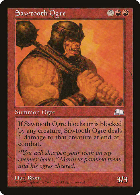 Sawtooth Ogre - Weatherlight Magic card