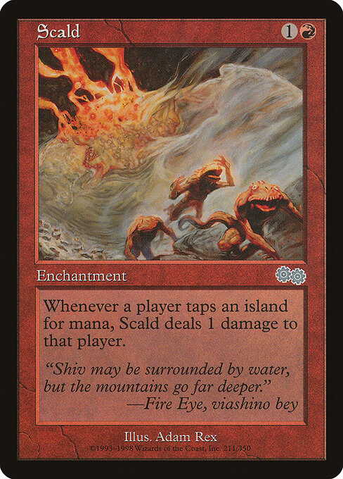 Scald - Urza's Saga Magic card