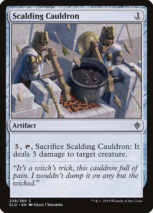 Scalding Cauldron - Throne of Eldraine Magic card