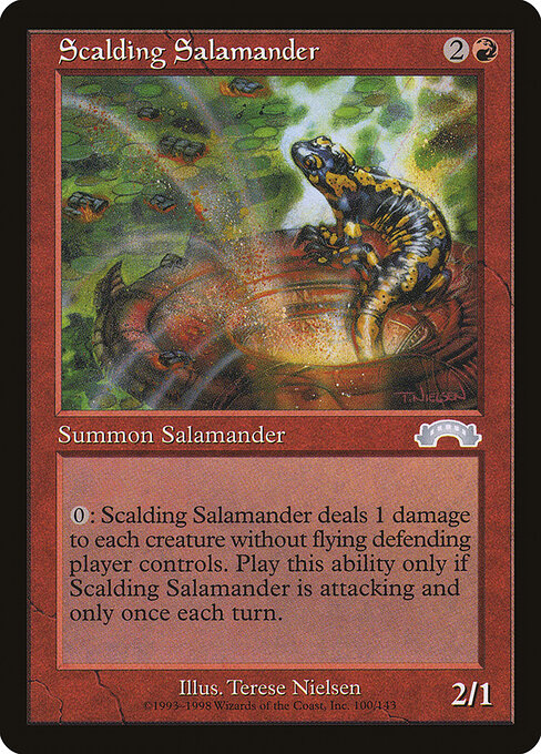 Scalding Salamander - Exodus Magic card