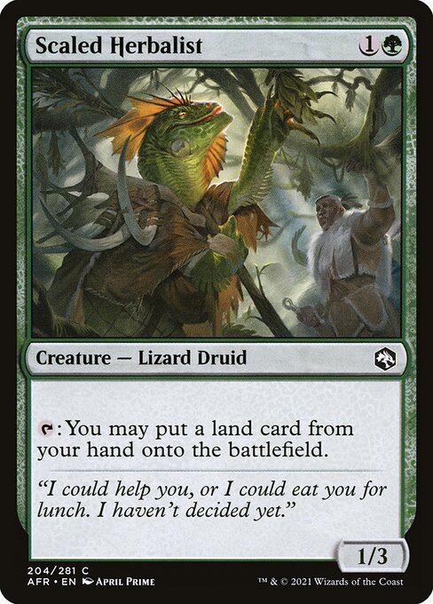 Scaled Herbalist - Adventures in the Forgotten Realms Magic card