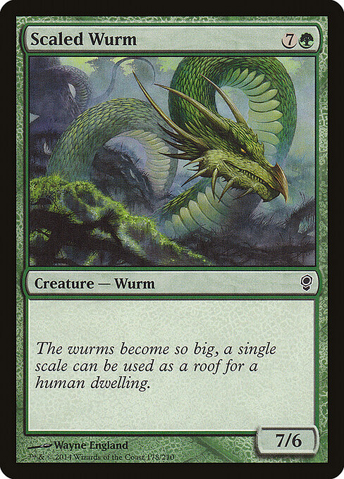 Scaled Wurm - Conspiracy Magic card