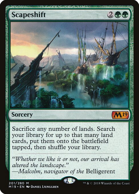 Scapeshift - Core Set 2019 Magic card