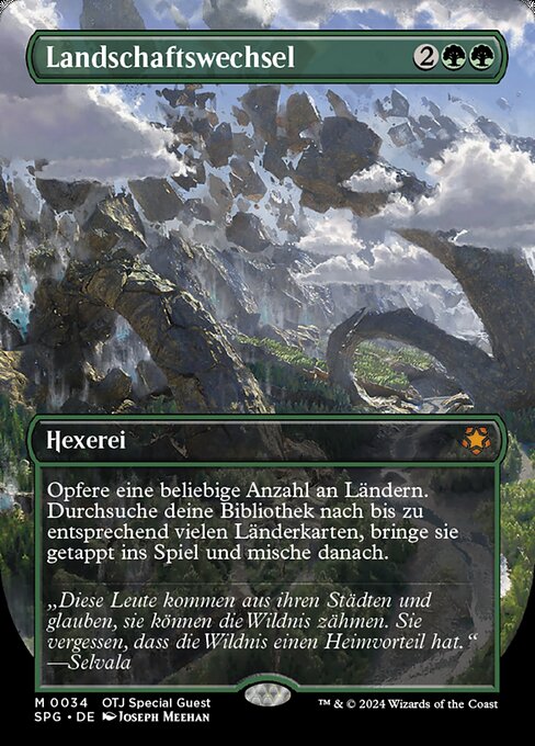 Landschaftswechsel (Scapeshift) - Special Guests (#34) - Illustrated by Joseph Meehan - Magic: The Gathering Card