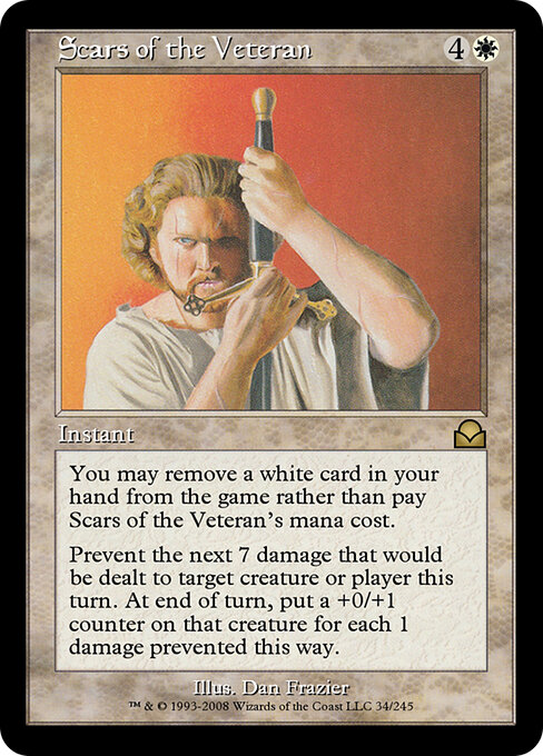 Scars of the Veteran - Masters Edition II (#34) - Illustrated by Dan Frazier - Magic: The Gathering Card