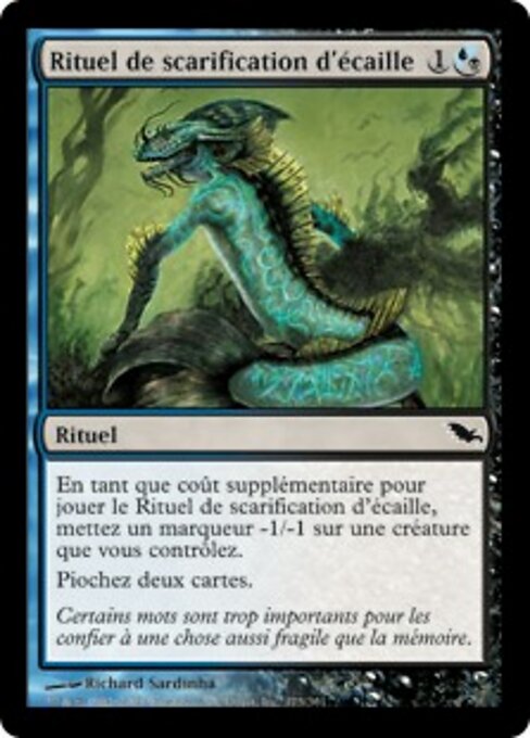 疤鳞祭仪 (Scarscale Ritual) - Shadowmoor (#175) - Illustrated by Richard Sardinha - Magic: The Gathering Card