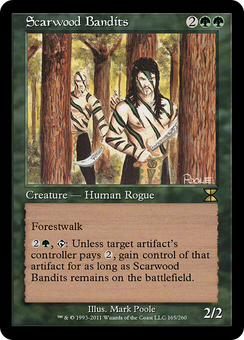 Scarwood Bandits - Masters Edition IV (#165) - Illustrated by Mark Poole - Magic: The Gathering Card