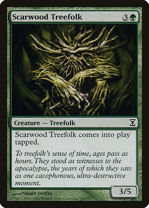 Scarwood Treefolk - Time Spiral Magic card