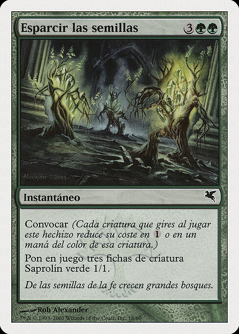Graines en pluie (Scatter the Seeds) - Salvat 2005 (#J18) - Illustrated by Rob Alexander - Magic: The Gathering Card