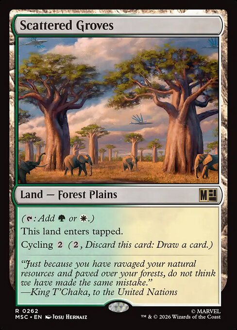 Scattered Groves - Marvel Super Heroes Commander Magic card